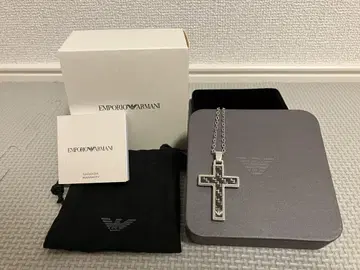 EMPORIO ARMANI 크로스 목걸이