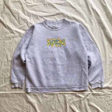 90s 포켓몬 맨투맨 포켓몬 피카츄 빈티지