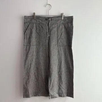 4093 프릿 린넨 와이드 팬츠 깅엄 체크