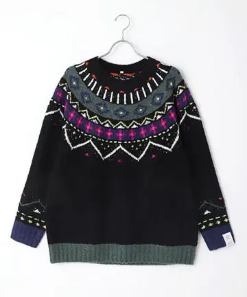 FRAPBOIS 노르딕 니트 긴팔 스웨터