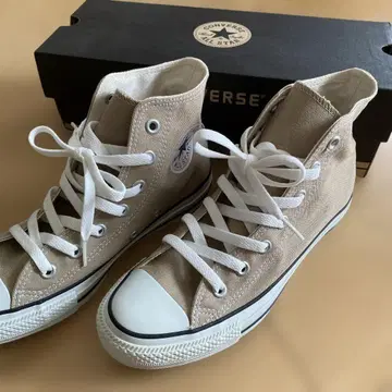 [미사용 새상품] Converse 하이컷 스니커즈 24.5cm 베이지