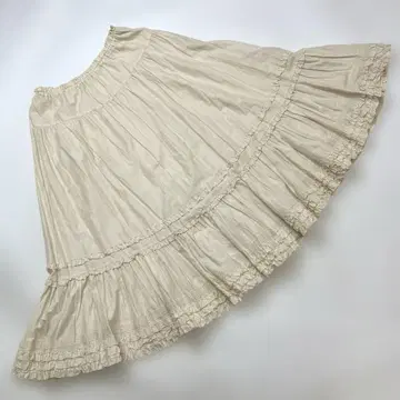 핑크하우스 생성 피코프릴 사용 면론 스커트/페치 스커트