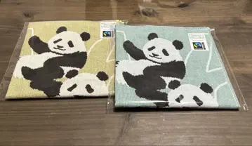 우에노 동물원 팬더 샤오샤오 & 레이레이 핸드 타월 2개 세트