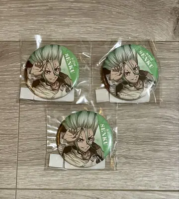 Dr. STONE 레이니데이 dmm 스크래치 이시가미 센쿠 캔뱃지 3개