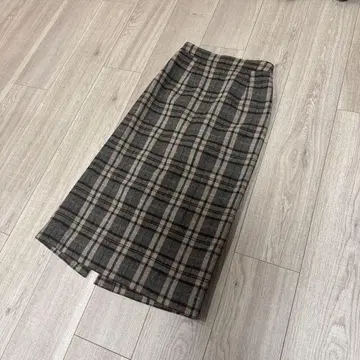 쥬네스 체크 타이트 스커트 N.