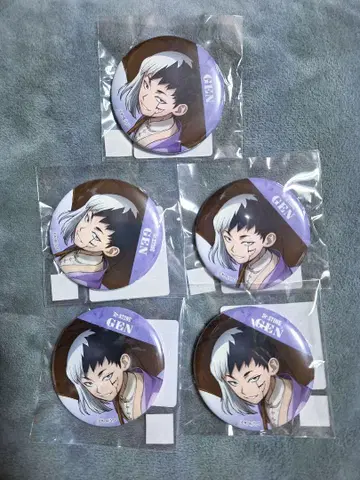 Dr.STONE 닥스토 DMM 스크래치 복권 겐 캔뱃지