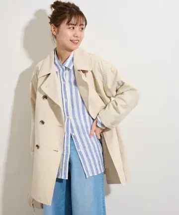 저널 스탠다드 리룸 더블 브레스트 트렌치코트 38