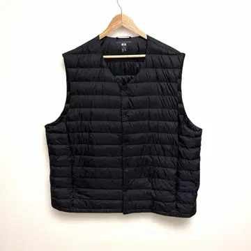 UNIQLO 울트라 라이트 다운 베스트 4XL 블랙 2way 블랙