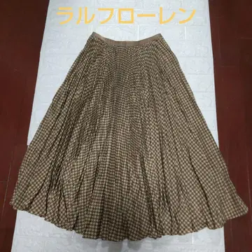 랄프 로렌 롱 스커트 플리츠 하운드투스