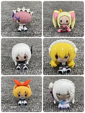 새상품 Re: 제로부터 시작하는 이세계 생활 작은 피규어 6개 세트