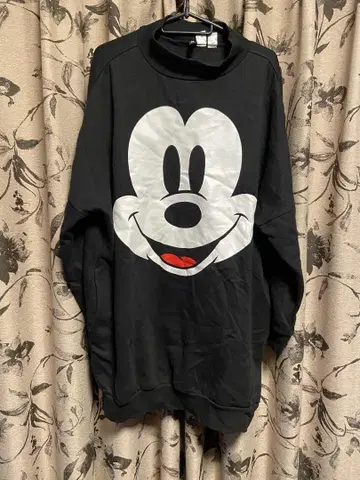 Disney 미키마우스 맨투맨 L 블랙
