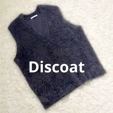 디스코트 Discoat 페더얀 니트 베스트 차콜 그레이