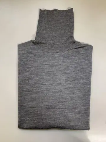 존스메들리 터틀넥 하이 게이지 울 그레이