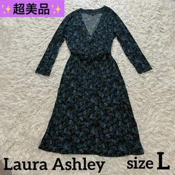 컨디션 최상 Laura Ashley 빈티지 랩 플레어 원피스