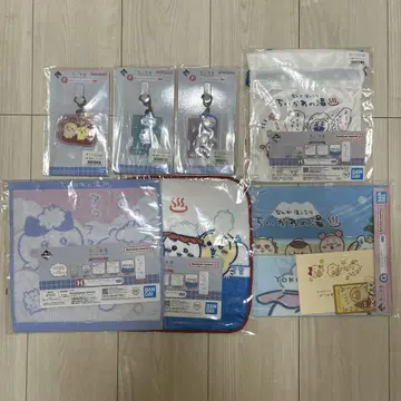 치이카와 제일복권 치이카와의 온천 복조리 타월 러버 클리어 파일