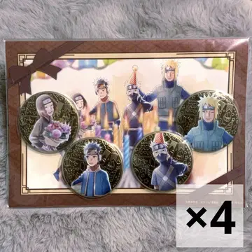 NARUTO 인연 시리즈 메탈 배지 세트 미나토반 KAKASHI 2023