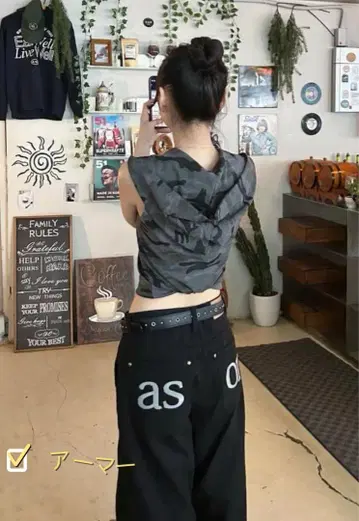 as'on 블랙 데님 팬츠 S 사이즈