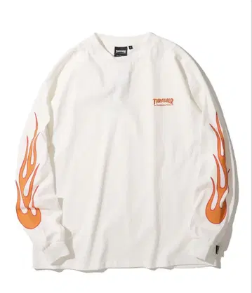 THRASHER 프레임 프린트 롱 슬리브
