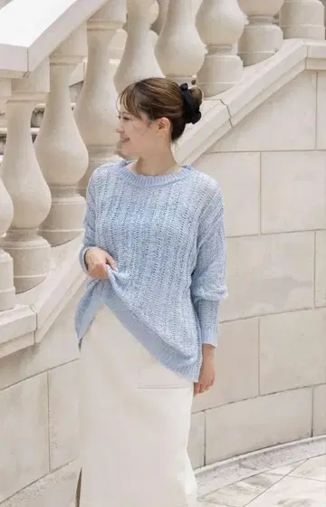 블루 패런 BERRY KNIT