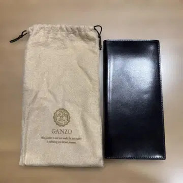 [ 미사용 ] GANZO 간조 코도반 장지갑 블랙