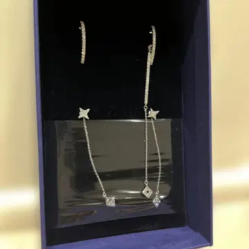 Swarovski 드롭 귀걸이 2세트