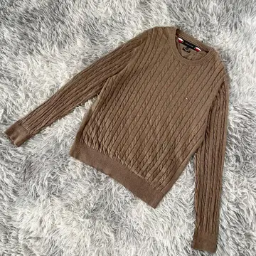 [ TOMMY HILFIGER ] 타미힐피거 긴팔 케이블 니트 울 혼방