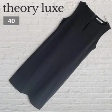theory luxe 띠어리 럭스 슬리브리스 원피스 블랙 40