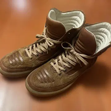 Puma Alexander McQueen 브라운 하이컷 스니커즈