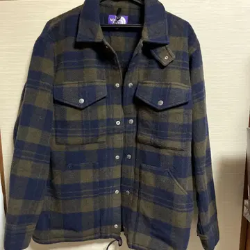 The North Face 플란넬 자켓 네이비/카키