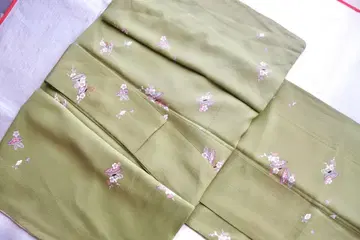 순수 실크 코몬 말차색 매화 꽃 우산