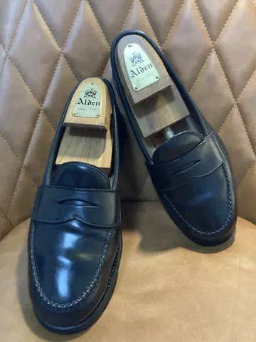 ALDEN 알든 코도반 페니 로퍼 987 블랙 7D 25cm