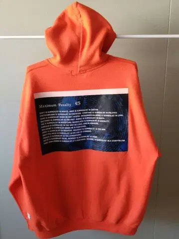 KANEZ 콜라보 후드티 오렌지 속기모 남성용