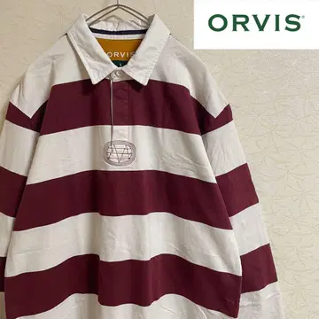 ORVIS 오비스 라거 셔츠 굵은 보더 긴팔
