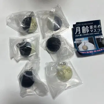 월령 축광 메지루시 마스코트 네이처 테크니컬러 가챠 6개 묶음 판매