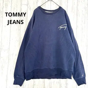 타미힐피거 TOMMY JEANS 원 포인트 맨투맨 [ M ] 트레이닝복