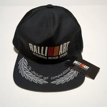 RALLIART 캡 블랙 일본제 레트로 디자인