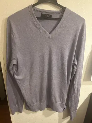 BANANA REPUBLIC 라이트 라벤더 V넥 스웨터 L 사이즈