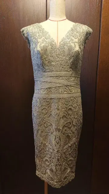 타다시 쇼지 Tadashi Shoji 레이스 슬리브리스 원피스