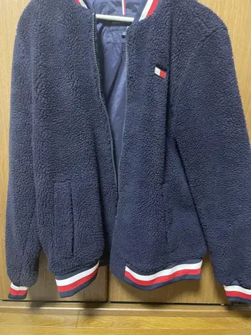 TOMMY HILFIGER 네이비 플리스 자켓 L