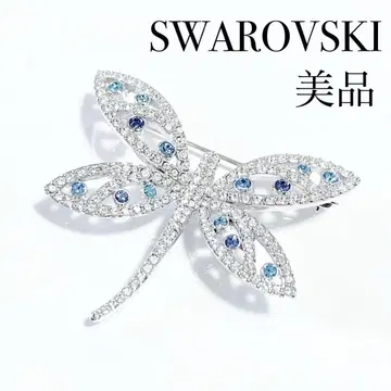 새상품급 SWAROVSKI 버터플라이 큐빅 브로치 S259046