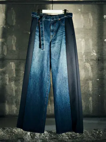 구하기 어려움 sacai 사카이 25SS 컬렉션 라인 데님 수트 팬츠