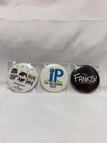 TM NETWORK 2025 IP 회장 한정판 가챠 캔뱃지 3종