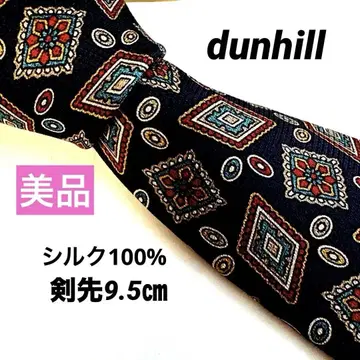 던힐 dunhill 다이아 무늬 네이비 멀티 비즈니스 패션