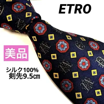 에트로 ETRO 네이비 올 패턴 비즈니스 패션