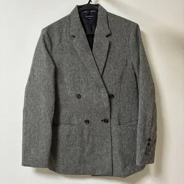 그레이 더블 브레스트 테일러드 자켓