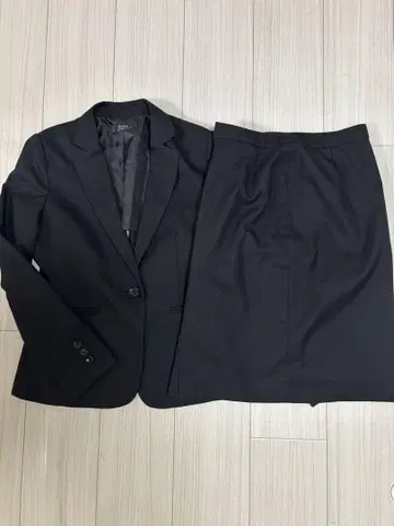 수트 스커트 비즈니스 정장 여성 수트 블랙 M 9호