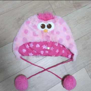 푹신푹신 핑크 모자 폼폼 포함