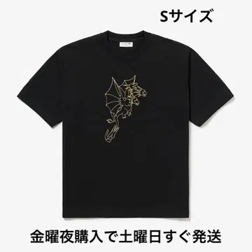 라코스테 x 고질라 킹 기드라 T셔츠 S사이즈