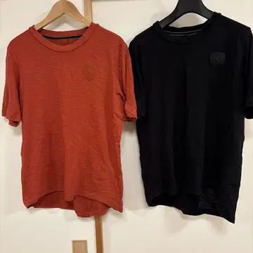 푸마 페라리 블랙, 빨간색 T셔츠 2세트