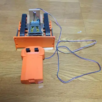 오렌지 미니 사륜구동 리모컨 포함